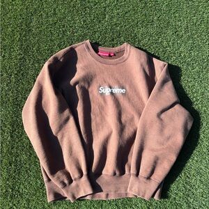 Supreme Chocolate Washed Crewneck